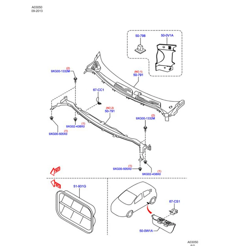 Rear Trunk Boot Opening Microswitch Button for Ford Ecosport 2018 Edge 2007-2018 Foto 3 de 4