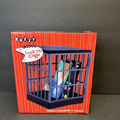 Buzzy Lock Up Cage Mobile Phone Smartphone Jail Cell Prison Safe Dinner Time