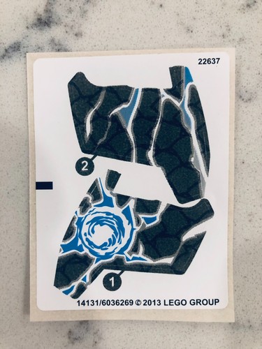 LEGO STICKER SHEET for 70202 CHI Gorzan, New & Genuine! - Picture 1 of 1