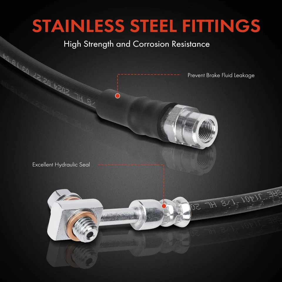 Manguera hidráulica de freno trasero izquierdo o derecho para Audi Q5 SQ5 2018-2020 turboalimentada Foto 4 de 4