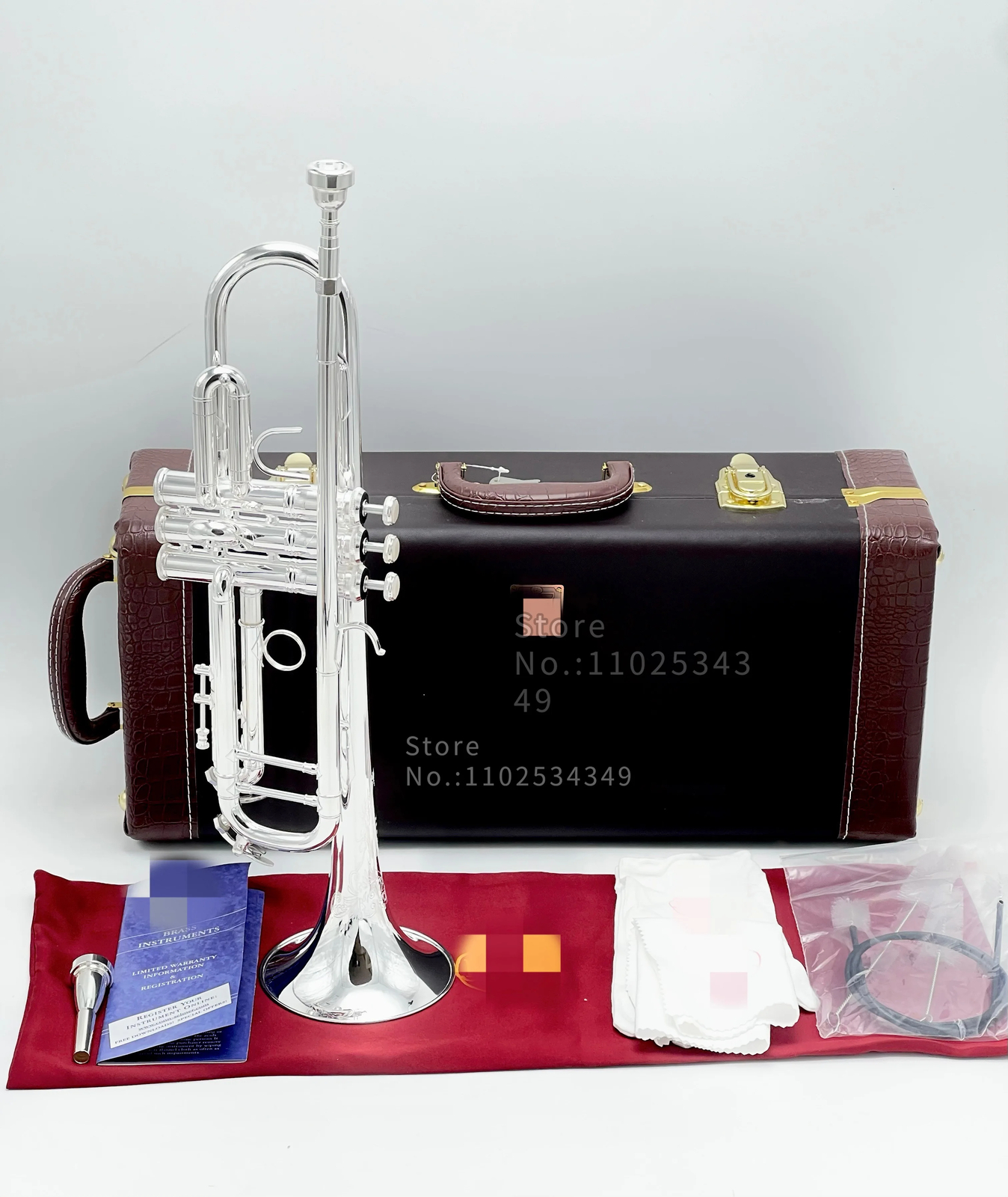 Stradivarius 180s-37 50th Anniversary Silver Trumpet Pipe Flat Instrument