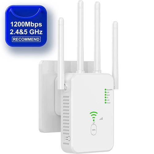 Wireless WLAN Repeater WLAN Verstärker Integrierte Steckdose 300-1200 Mbit/s - Bild 14 von 17