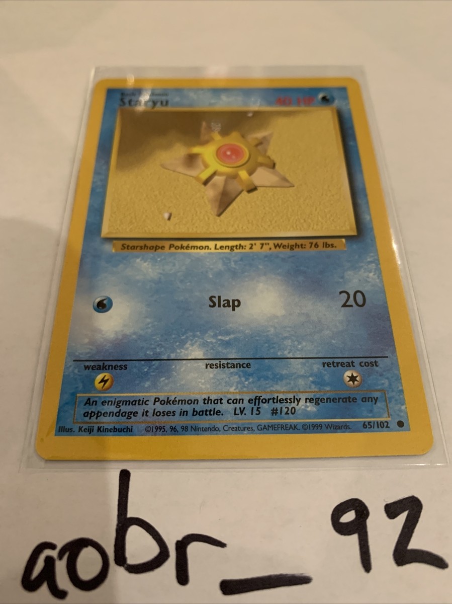 Staryu Base Set Unlimited Pokemon Card | eBay