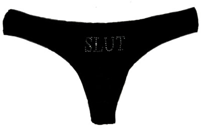 SLUT Hotwife Pikkönigin devot Sub Diamante Tanga Höschen Unterwäsche 