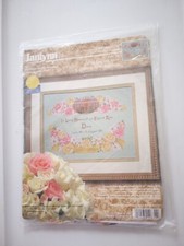 New Janlynn Counted Cross Stitch Our English Rose 106-32 Size 16" x 12" Kit