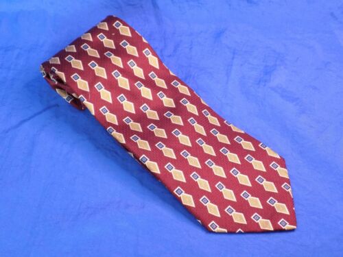 Classic GEOFFREY BEENE 100% Silk Men's Necktie Geometric Pattern - Picture 3 of 5