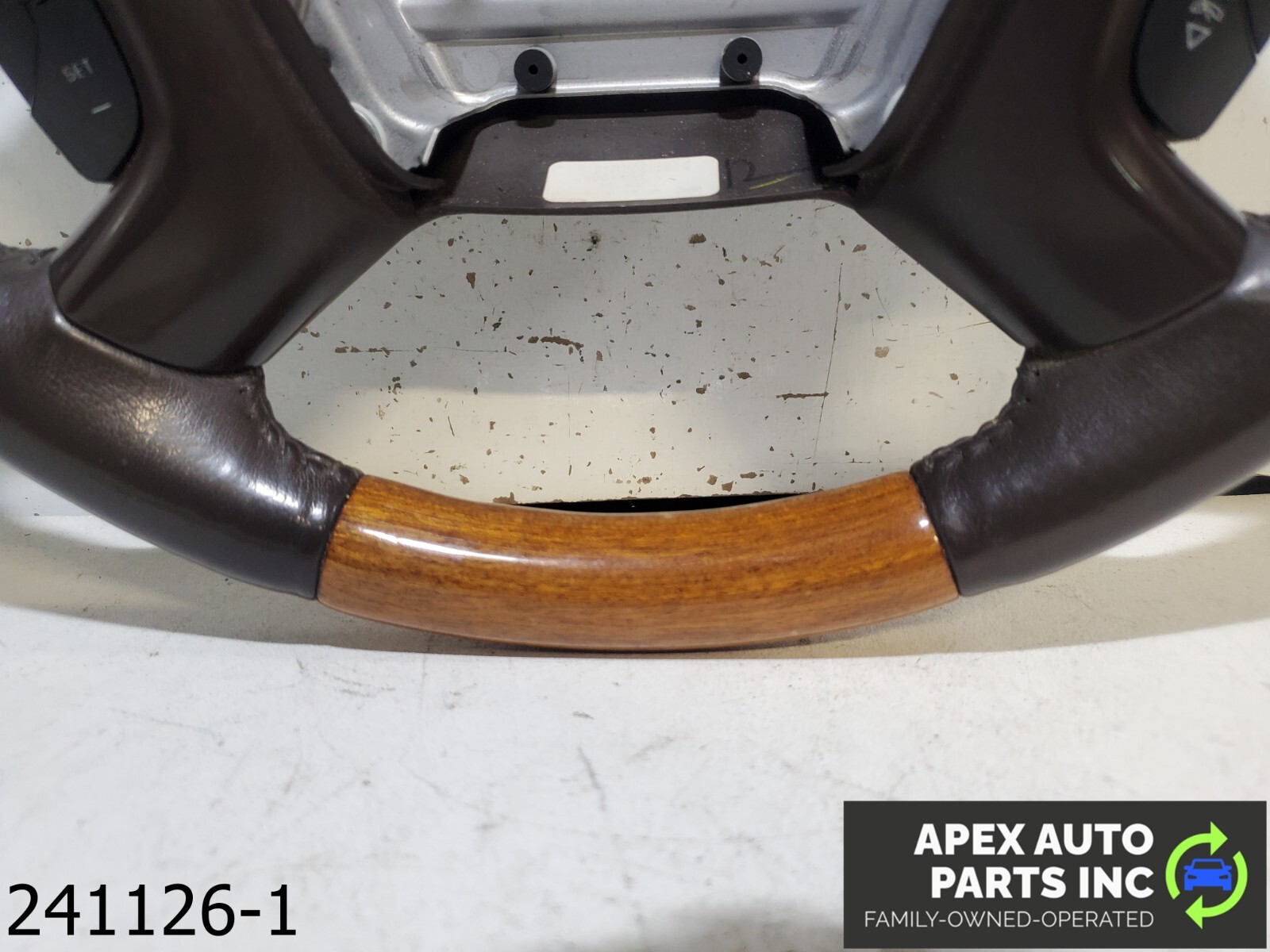 OEM 2008-2012 Buick Enclave 3.6L LEATHER WOODGRAIN STEERING WHEEL