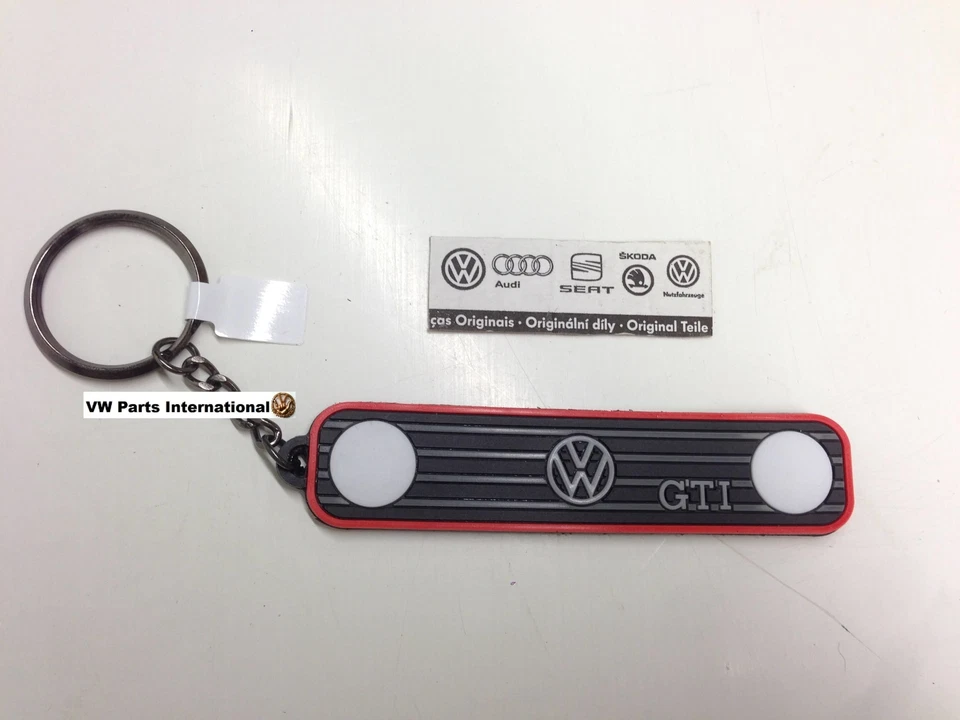 VOLKSWAGEN VW Golf MK2 GTI Single Headlight Radiator Grill Keyring Key Fob Genuine OEM Gift