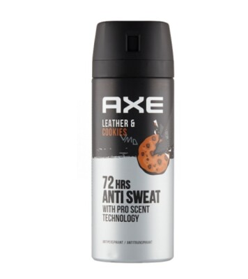 46,56 /L- 3er Pack AXE Deodorant / Bodyspray Men ''Leather & Cookies''- 150ml