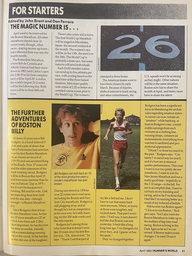 1985 Runner’s World April Carlos Lopes, Joaquim Cruz - Picture 10 of 24