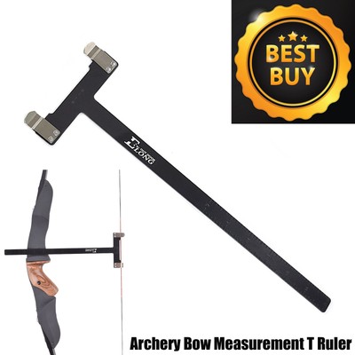 Bow Square Archery T-Shape Ruler Measurement Tools for Recurve&Compound Black