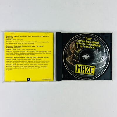 MAZE CD PC Game - The World Maze Guide by Dragonfire Research/MECA