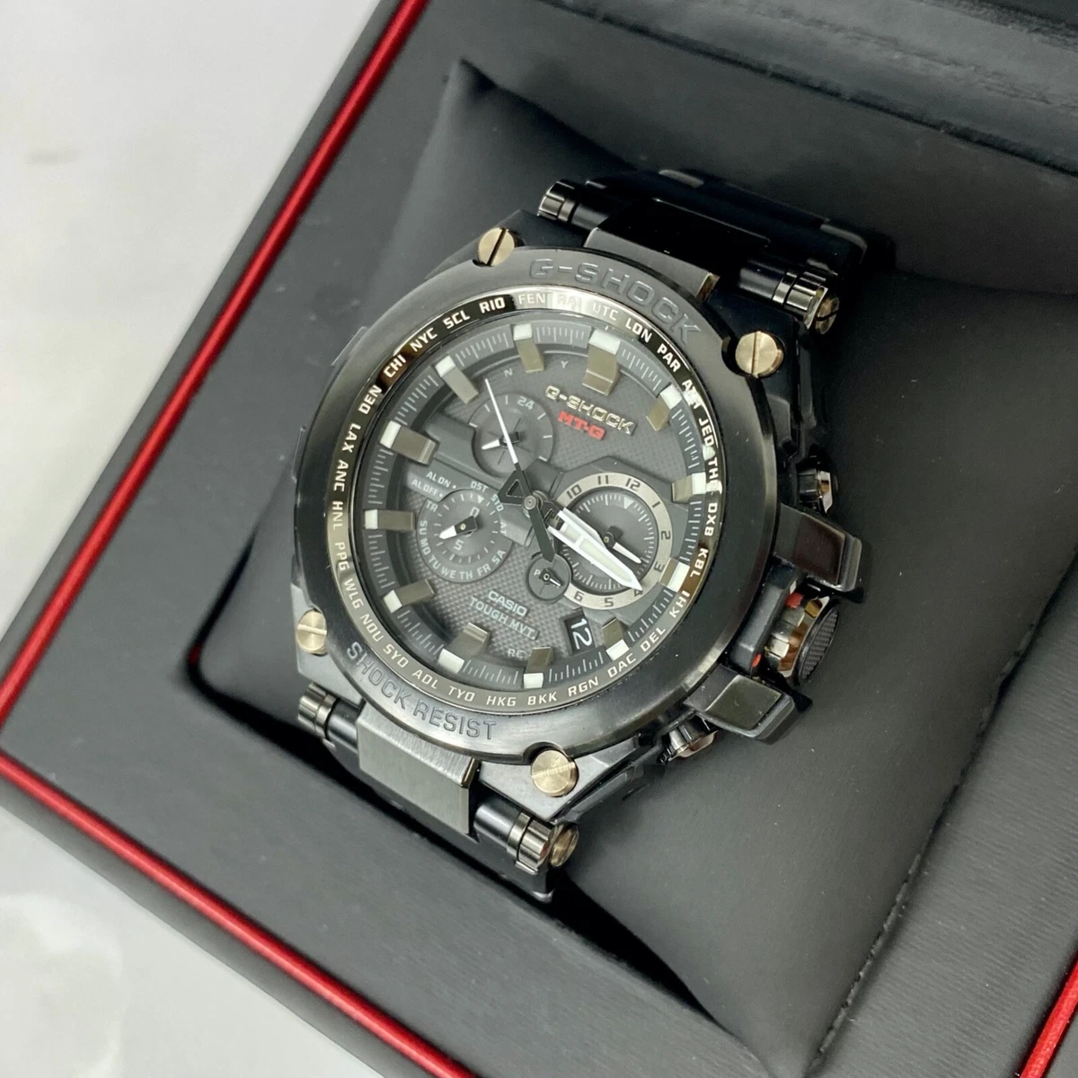 CASIO G-SHOCK MT-G MTG-S1000BD-1AJF Solar Mens Watch Vintage With Box Excellent