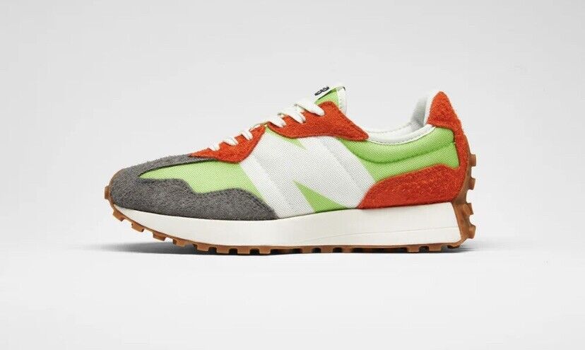 NEW BALANCE 327 MS327 MS327SFA ORANGE GREY WHITE SIZE 11.5 NEW BALANCE 327 MS327 MS327SFA ORANGE GREY WHITE SIZE 11.5