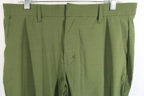 Fabletics The Only Pant Mens 36x29 Green Stretch Fabric Water Resistant NEW - Picture 5 of 11