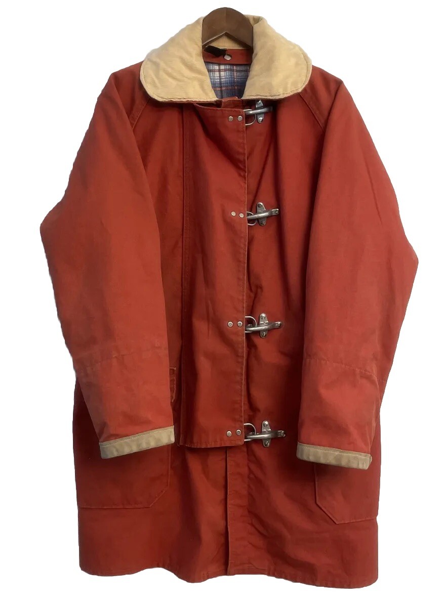 euro vintage wool fireman duffle coat