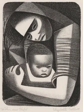 Elizabeth Catlett: Mother and Child 22x30 Archival Quality Fine Art Print