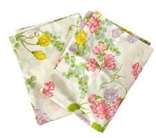 Vintage Floral Standard Pillow Shams, Set Of Two