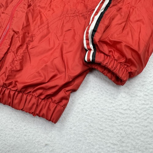 Nike Athletics Vintage 1990's Youth Lined Windbreaker Jacket Size M Red - Picture 5 of 11