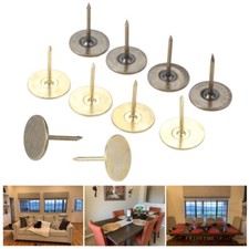 10/50/100pcs Flat Head Upholstery Nails Stud Wooden Box Case Push Pins Hardware