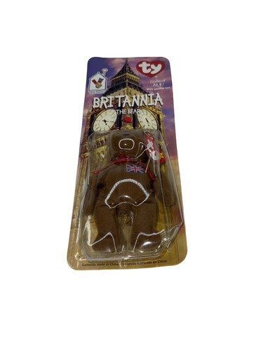 Britannia The Bear-1999 McDonalds Ty Beanie Baby with Rare Errors 1993, OakBrook - Picture 2 of 7