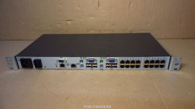 HP 408964-001 Server Console Switch Virtual Media 2x16 KVM Switch 16 Ports + RM