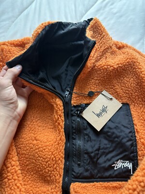 【セール中】Stussy シェルジャケット オレンジ Mサイズ フーディー 国内配送 送料関税込 STUSSY GORE-TEX RECYCLED GUIDE SHELL (STUSSY
