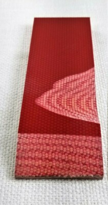 2) Rot Schwere Leinwand Ultrex Micarta 1/4 Zoll Mes Produktbild-Vorschau 9