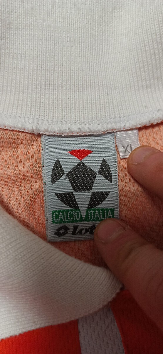 Maillot Porté Match Netherlands Bergkamp - EURO 1996 Qualifiers - Lotto, Taille XL, Numéro 10