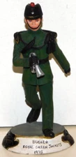 CHARLES STADDEN 1990's Metal, British "BUGLER, ROYAL GREEN JACKETS 1978"