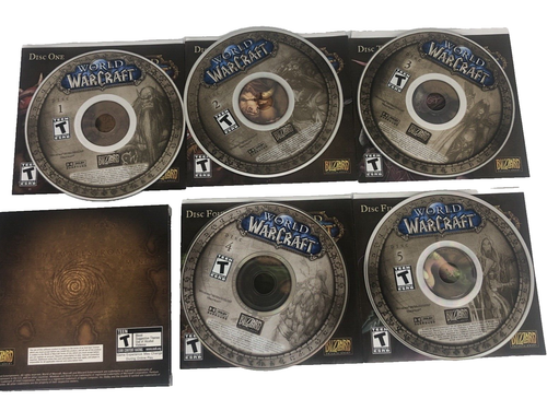 World of Warcraft PC Videospiel 5 Disc Set Windows 2000 / XP Macintosh OS - Bild 10 von 11