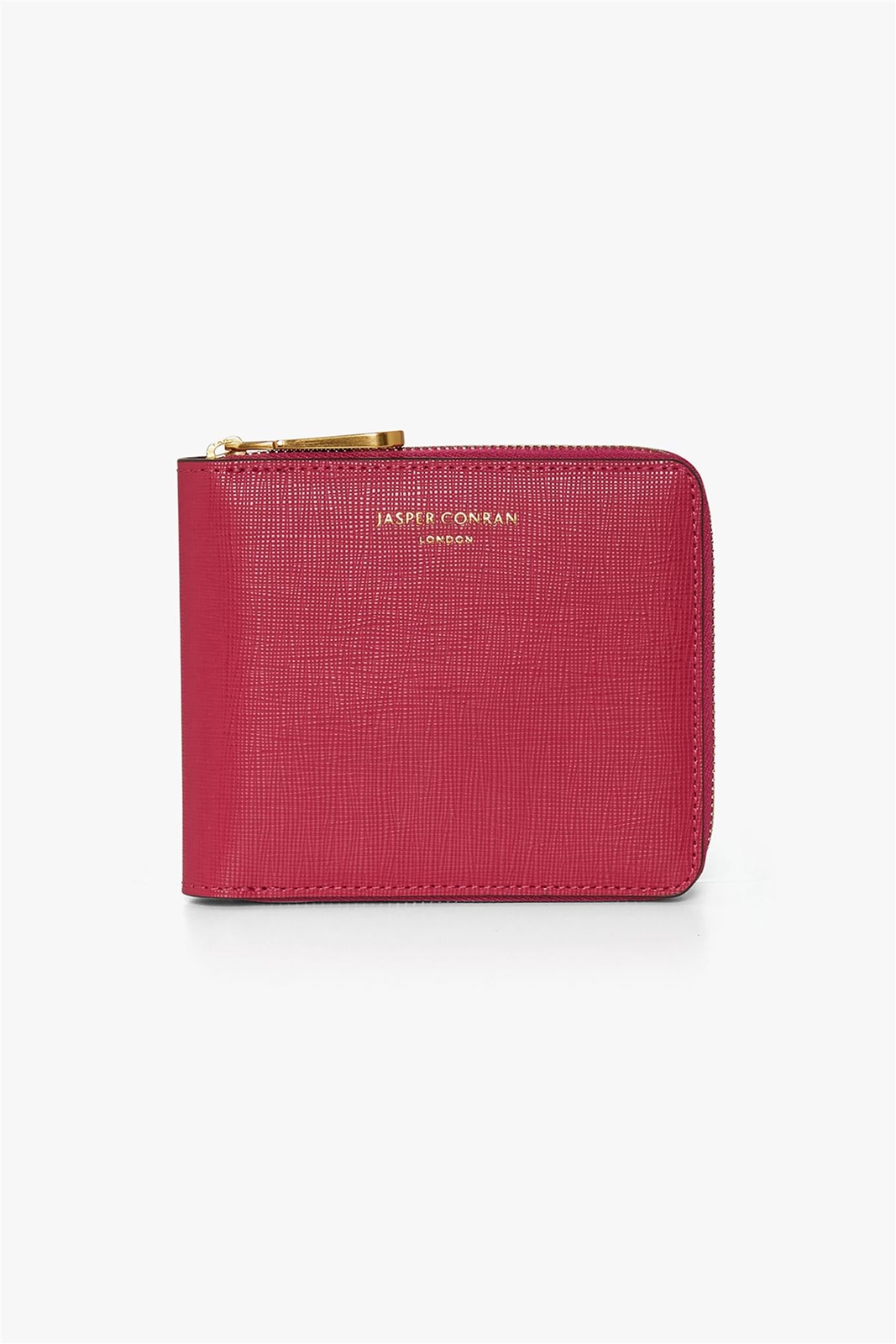 Jasper Conran Purse Womens Wallet Leather Crosshatch Small Pink Navy