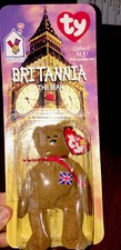 McDonald/TY BEANIE - BABY BRITANNIA THE BEAR RARE WITH 2 TAG ERROR 1993 OAKBROOK