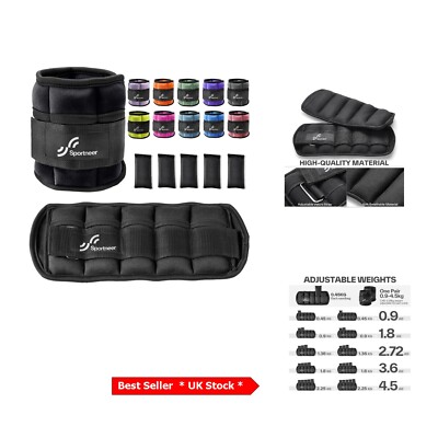 Dual verstellbare Knöchelgewichte Set - je 0,45 kg bis 2,25 kg für ultimativen Komfort