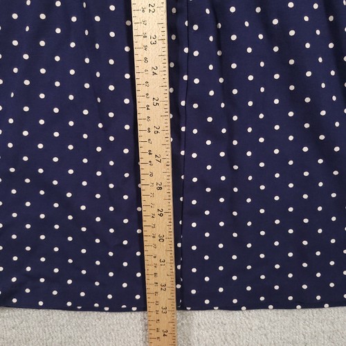 OLD NAVY Womens Medium Blue Polka Dot Shift Dress Round Neck - Picture 11 of 13