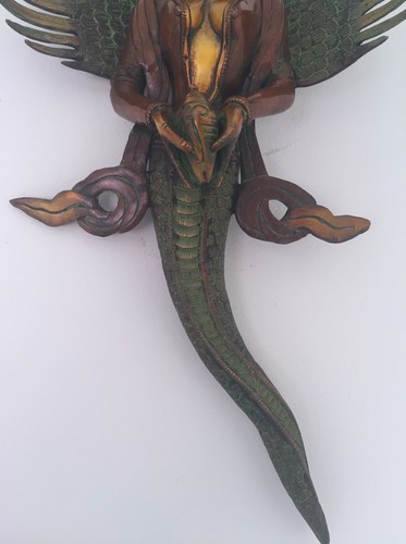 Antique Naag kanya 19'' 4k Snakes Lady Serpent Buddha Shamanism Collectable - Picture 4 of 9