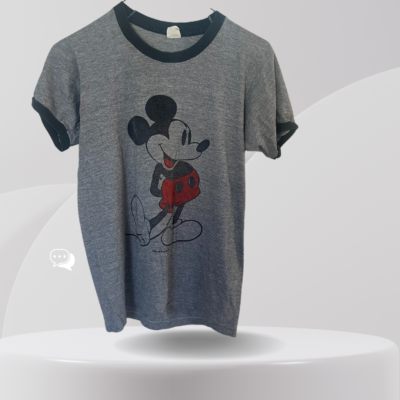 Mickey Mouse×Tropix Togs Tシャツ (6-8) VTG 70s Disneyland Tropix Togs Mickey Mouse Ringer T-Shirt Small