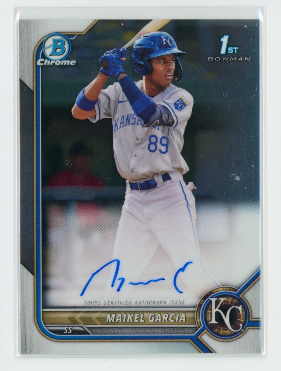 2022 Bowman Maikel Garcia Chrome Auto - CPA-MG (B)