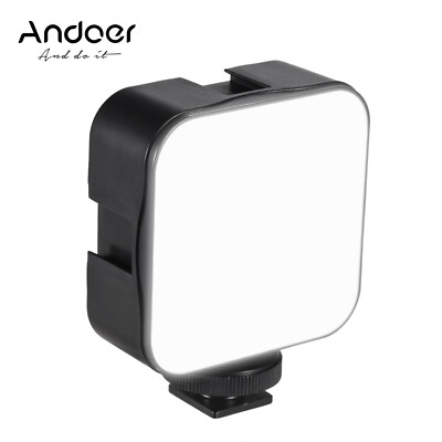Andoer Mini LED Video Light Photography Fill-in Lamp 6500K Dimmable 5W E7I0
