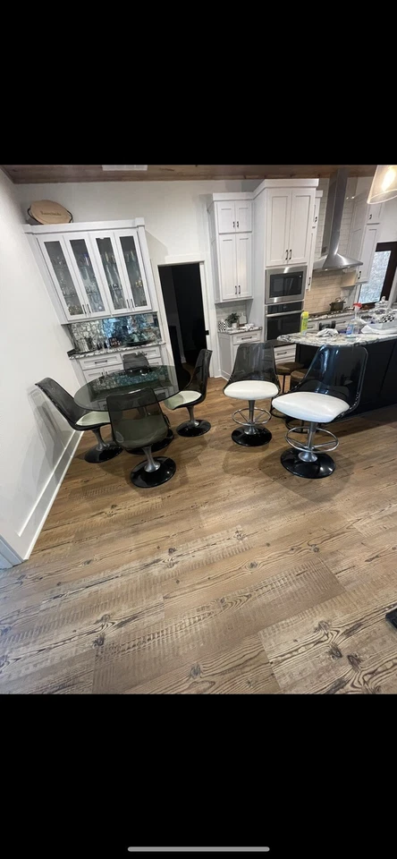 Juego de comedor/taburetes de bar vintage Chromecraft MCM. Foto 4 de 4