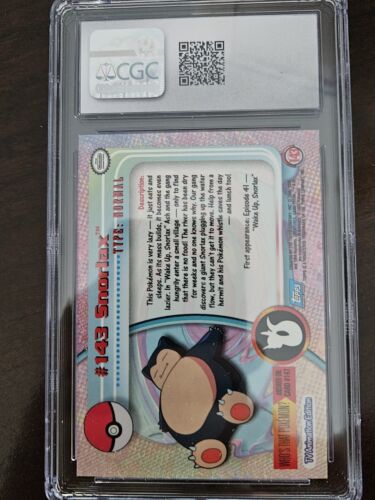 Snorlax Topps (2000) Series 3- 143 - Picture 2 of 2