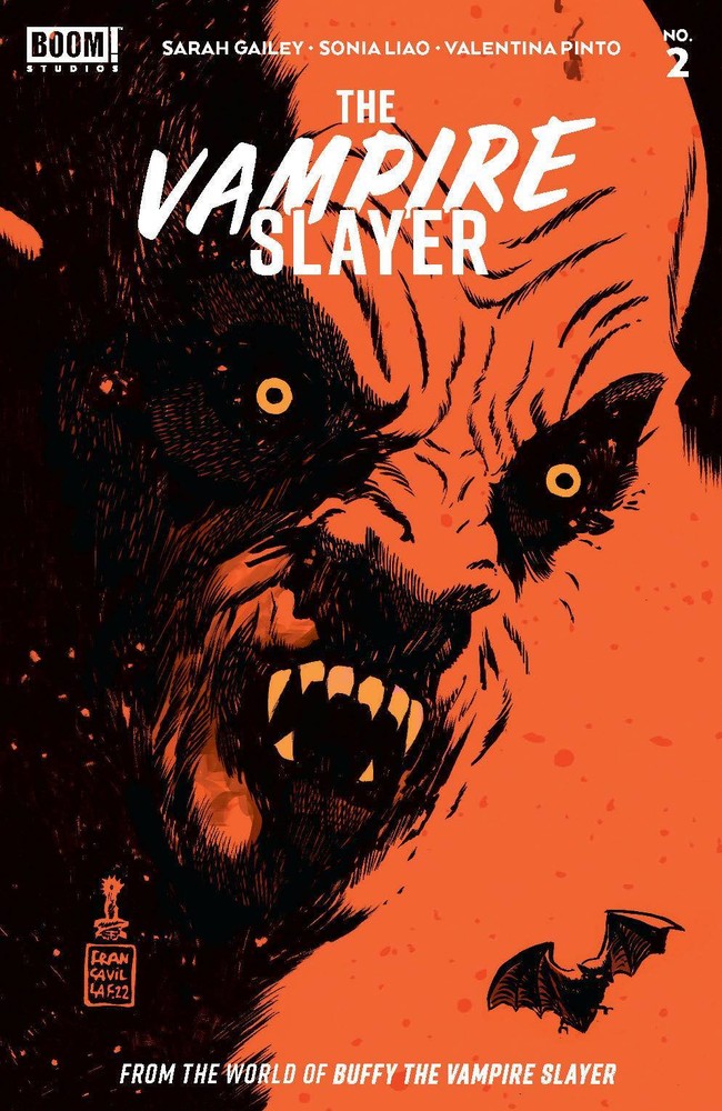The Vampire Slayer #2 Cover B Francavilla Red Foil Boom! Studios 2022 1st Print