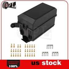  12-Slot Fuse Holder Block Relay Box W/ Spade Terminals 6 Relays 6 ATC ATO Fuses