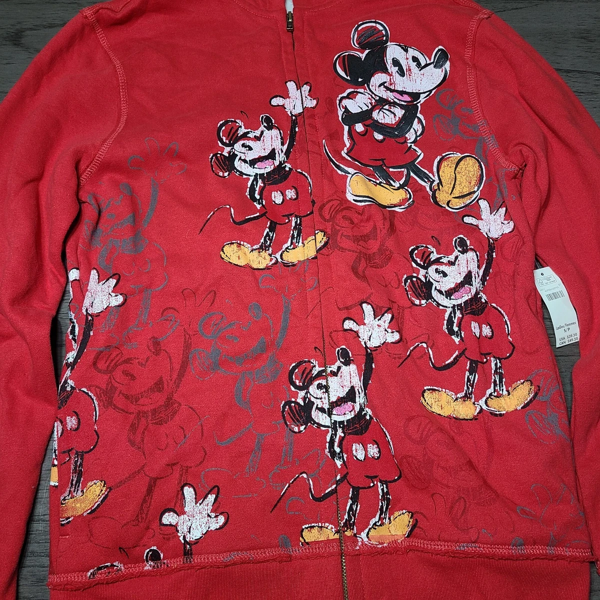 Disney zip hoodie women's top
