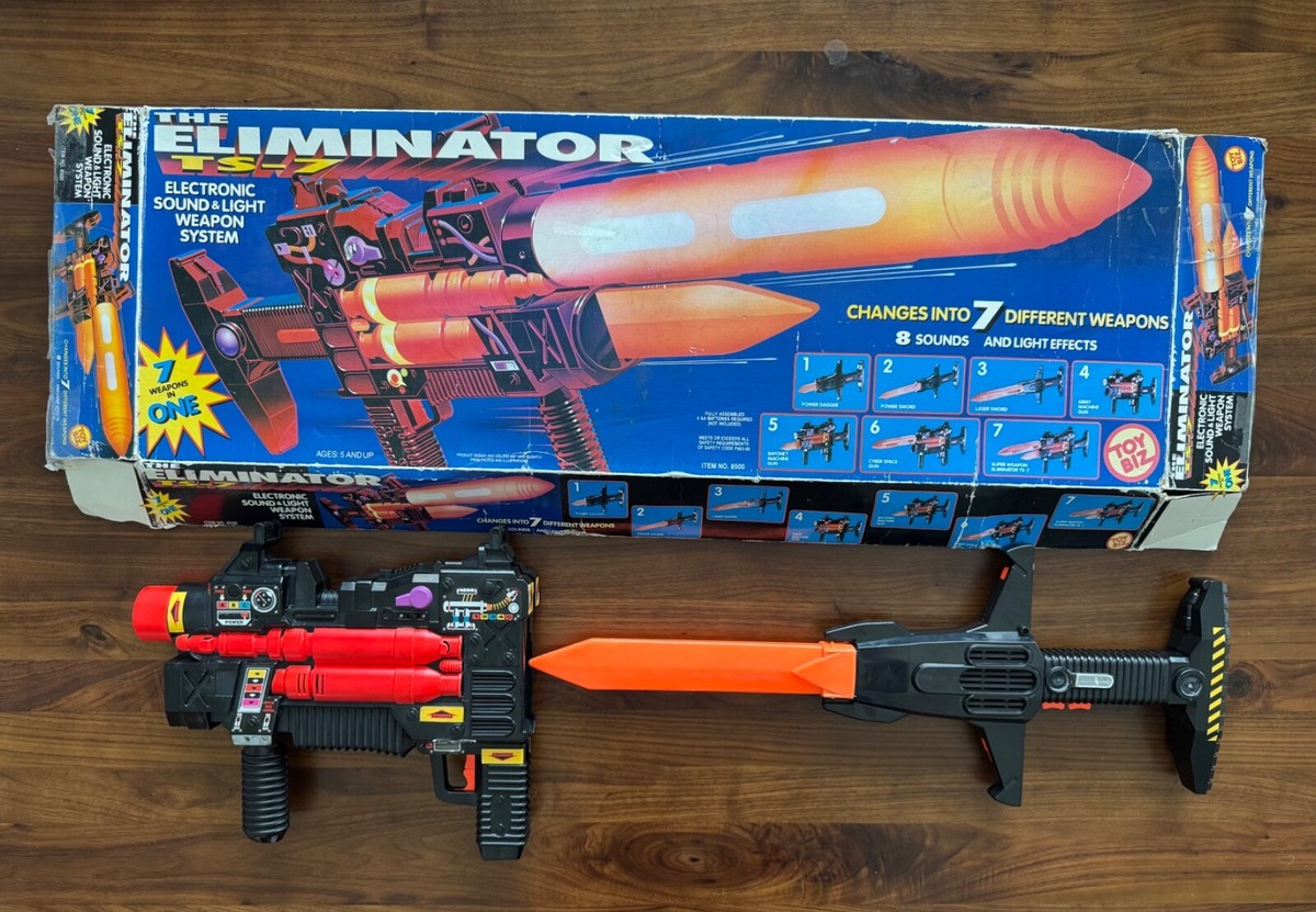RARE 1992 Toy Biz THE ELIMINATOR TS7 Weapon System Incomplete