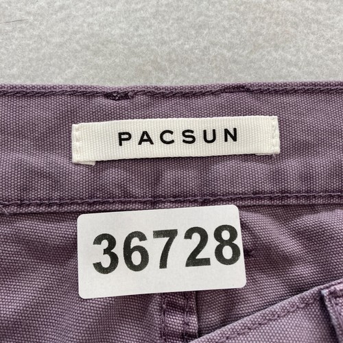 PacSun Canvas Carpenter Pants Mens 32x30 Light Purple Straight Utility Skater - Picture 5 of 15