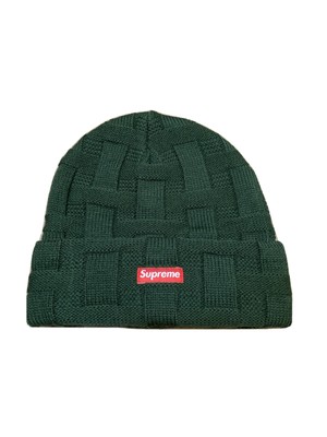Supreme Basket Weave Beanie (Black) FW 