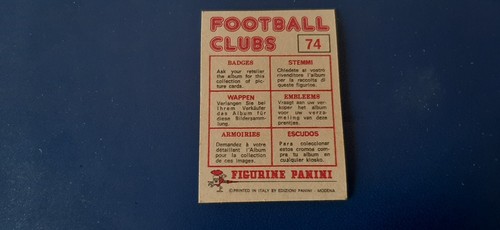 Figurine Panini Football Clubs 1975 con velina - Scegli dall'elenco - Zdjęcie 113 z 421