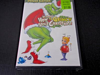Dr. Seuss DVD How the GRINCH Stole Christmas 2008 Toys R Us Sticker NEW SEALED