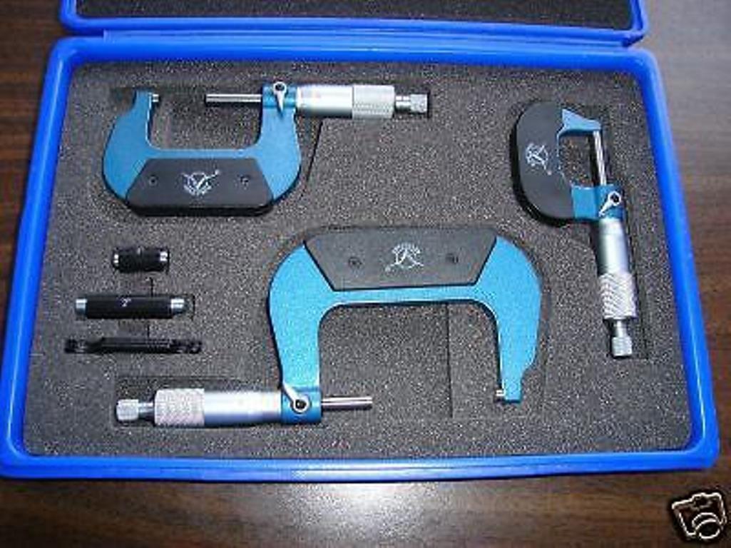 AEROSPACE BRAND NEW 3PC 03" PRECISION MICROMETER SET eBay